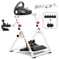 thumbnail image 1 of GTPLAYER Simulator Racing Wheel Stand for Logitech & Thrustmaster, Pedals NOT Included ,White, 1 of 7