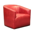thumbnail image 1 of GTR Leather Citi 100% Top Grain  Swivel Club Armchair with Waterfall Seat, 1 of 6