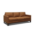 thumbnail image 1 of GTR Leather Metropole 100% Top Grain Pull Up  Mid-century Sofa, 1 of 5