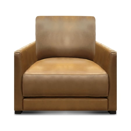 GTR Leather Raffa 100% Top Grain Contemporary Club Armchair