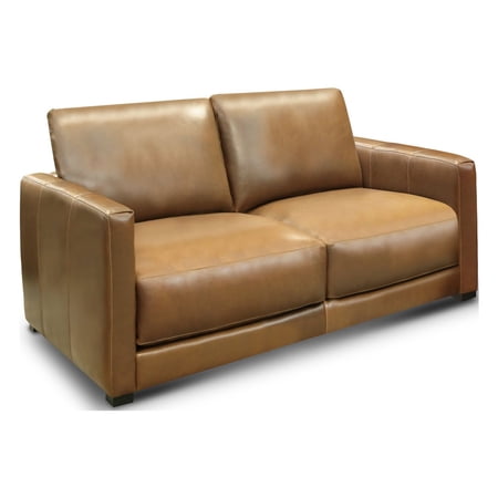 GTR Leather Raffa 100% Top Grain Contemporary Loveseat Sofa