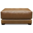 thumbnail image 1 of GTR Leather Raffa 100% Top Grain  Contemporary Ottoman Footstool, 1 of 5