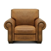 GTR Leather Valencia 100% Top Grain Hand Antiqued  Traditional Armchair
