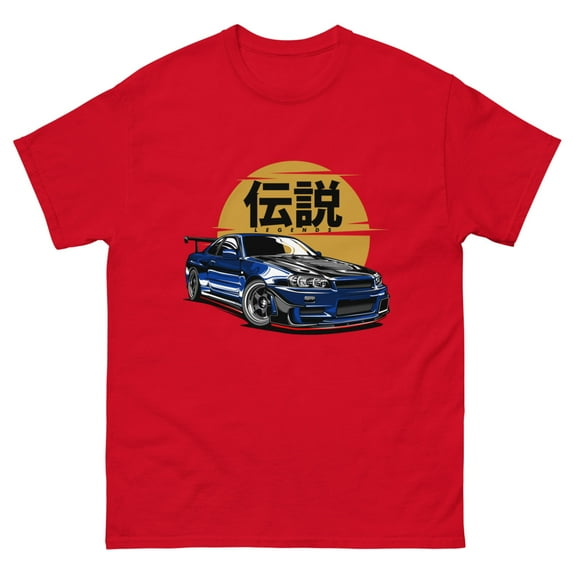 GTR Legend, Skyline japan import, drift king T-shirt (Red, M)