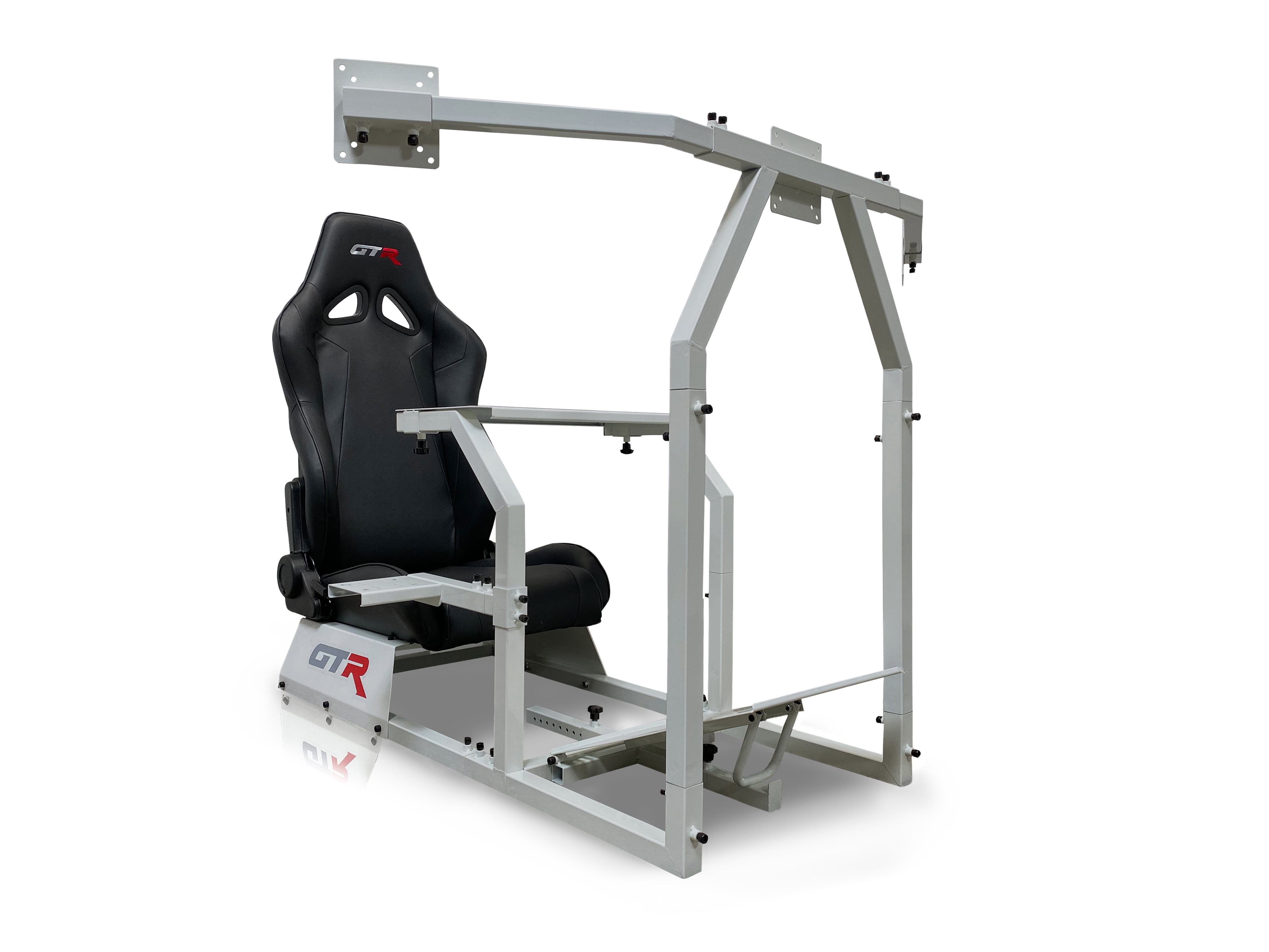 GTR Racing Simulator Seat GTAF Model Triple or Single Monitor Stand