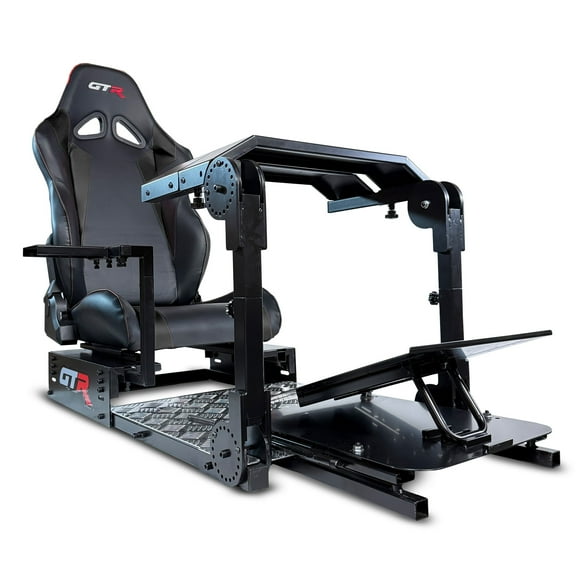 GTR Simulator GTA Pro Model Sim Rig Strong Steel Chassis Adjustable Wheel & Pedals