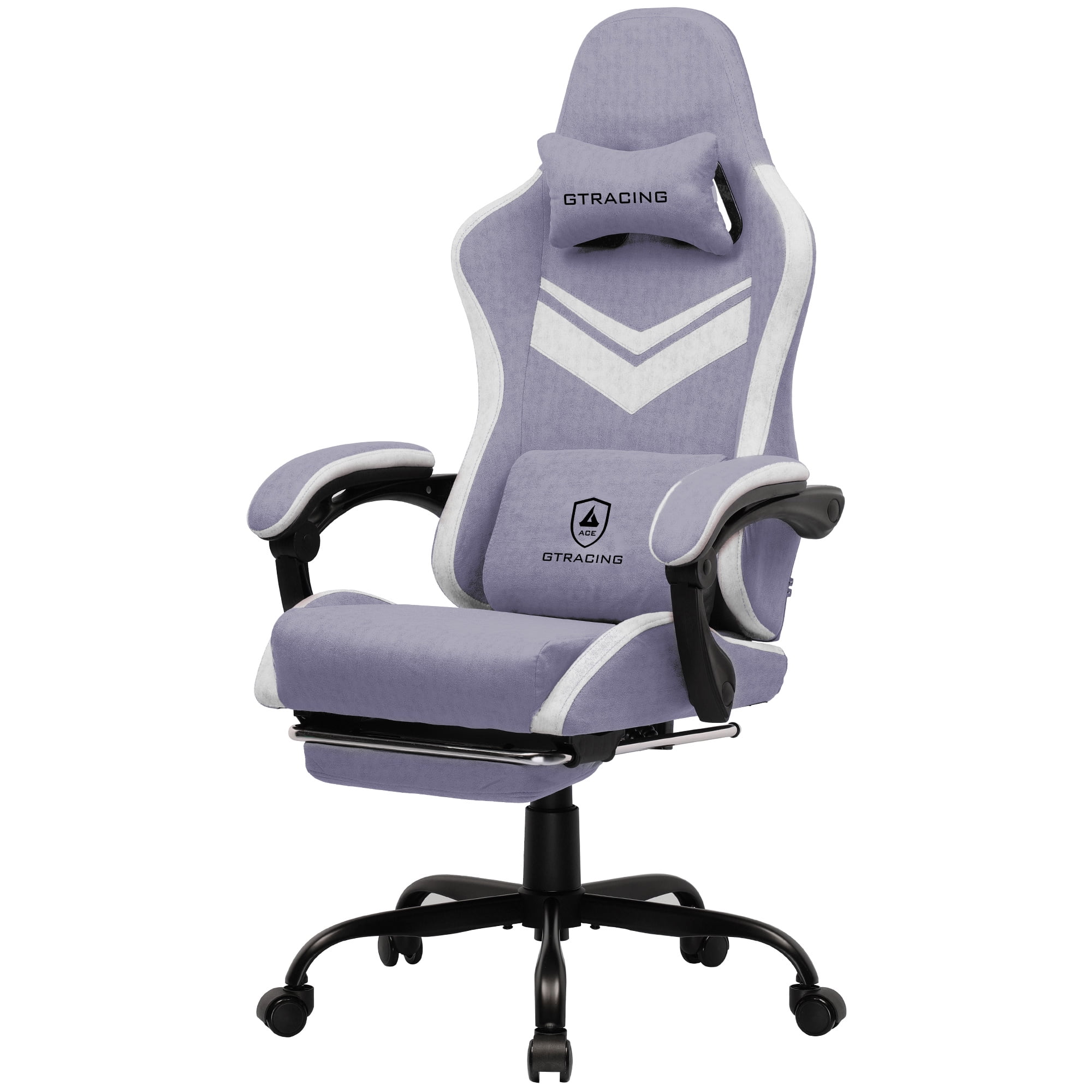 GTRACING Gaming Chair Ergonmic Fabric Reclining Chair with Footrest and