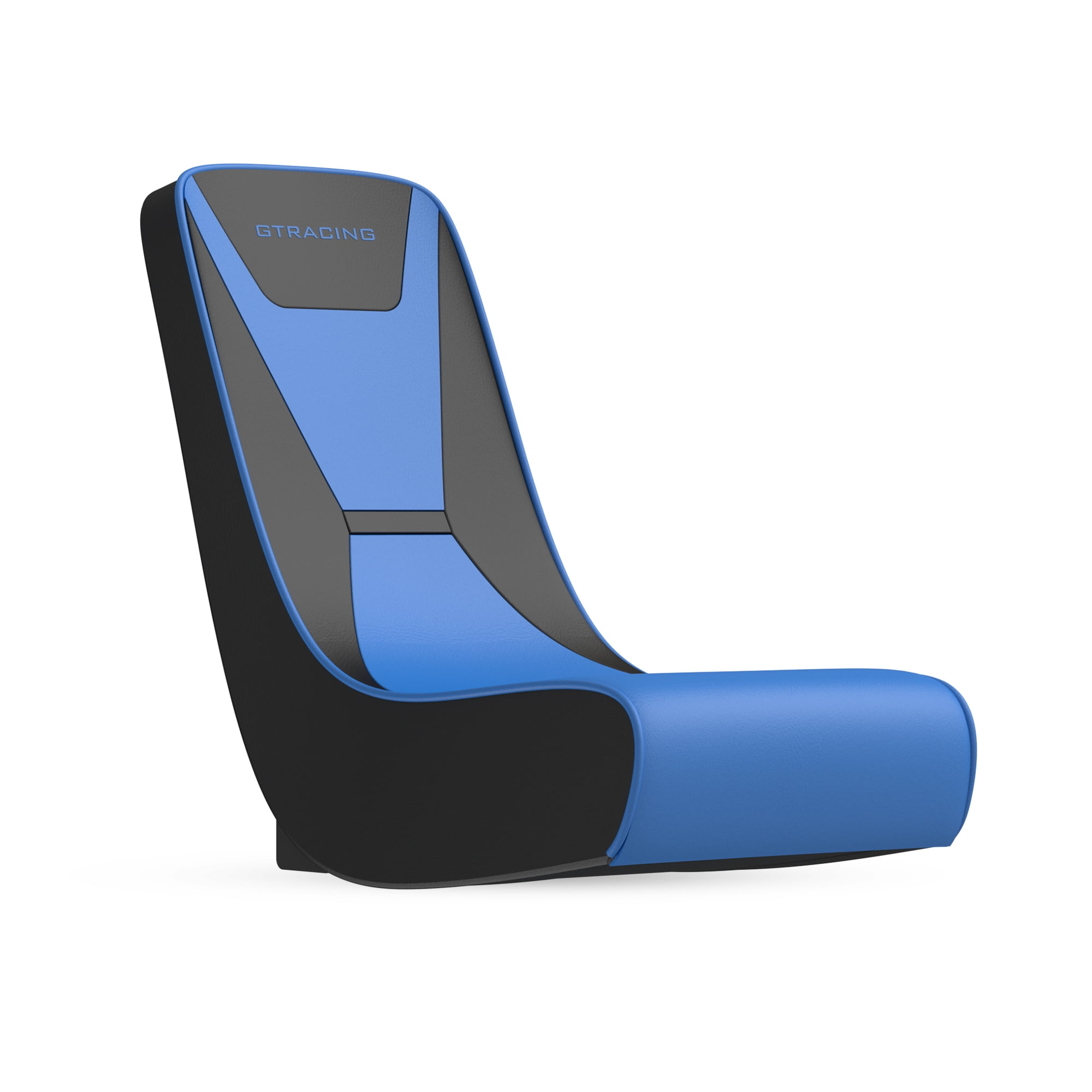 GTRACING Faux Leather Floor Rocker Video Gaming Chair, Blue GTRACING Faux Leather Floor Rocker Video Gaming Chair, Blue