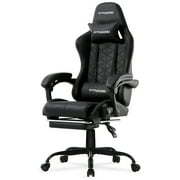 GTRACING GTW-100 Reclining Gaming Chair with Bluetooth, Adjustable Pillows and Footrest, Black