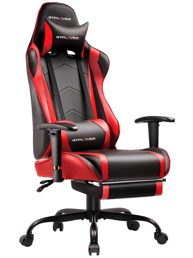 GTRACING, Gaming Chair, Model 099, Ergonomic Red with Lumbar 