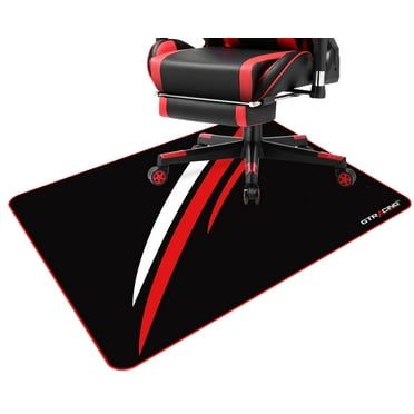 GTRACING Gaming Chair Mat for Hardwood Floor 43 x 35inch Office Computer Gaming Desk Chair Mat for Hard Floor Red