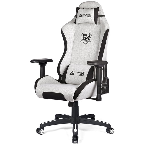 Grey Beige Gaming Chair Free Shipping! GTRACING Gaming Chair - Main Image