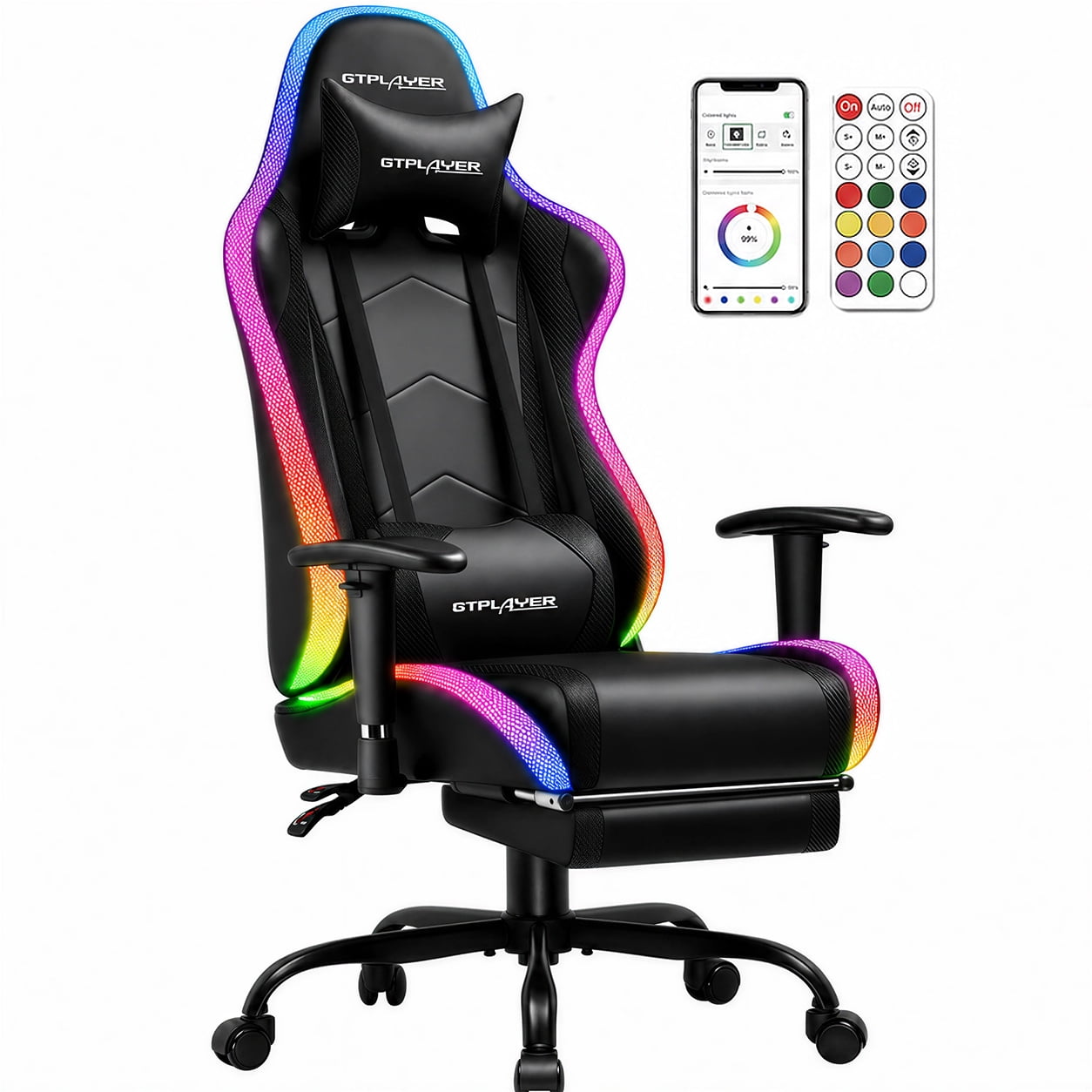 GTRACING Gaming Chair Office Chair PU Leather with