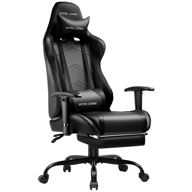 GTRACING Gaming Chair Office Chair PU Leather with Footrest
