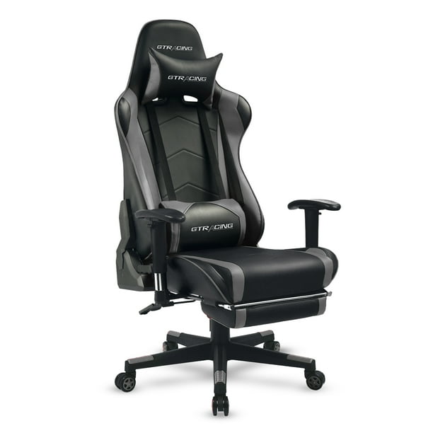 GTRACING Gaming Chair Office Chair PU Leather with Footrest