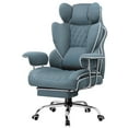 thumbnail image 1 of GTRACING Ergonomic Executive Cozy Fabric Gaming Office Chair with Footrest, Blue, 1 of 8