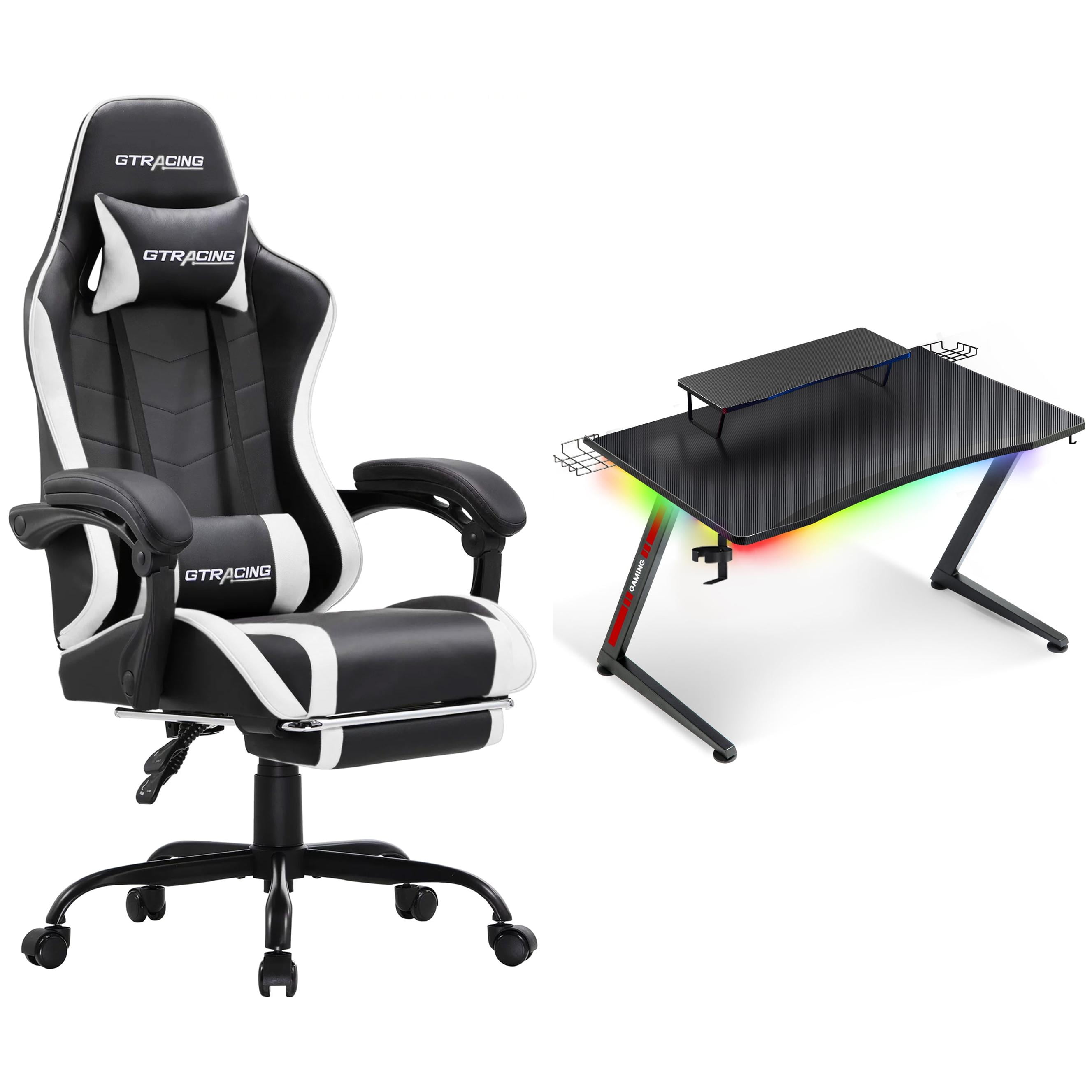 GTRACING Gaming Chair and Desk Set