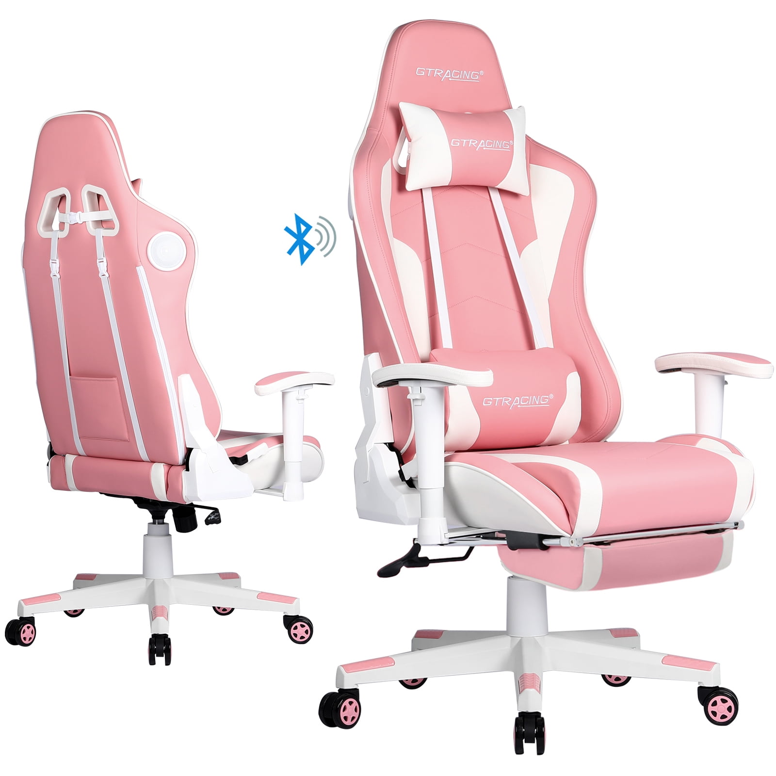  GTRACING Gaming Chair with Footrest and Bluetooth