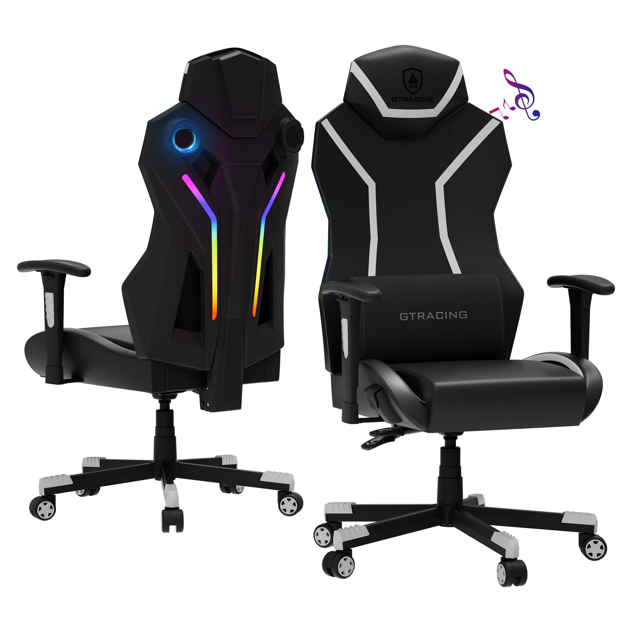 GTRACING LUFT-600 Gaming Chair with Bluetooth Speakers and LED
