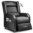 thumbnail image 1 of GTRACING Recliner Chair Gaming PU Leather Single Living Room SofaBluetooth with Speakers Footrest, Black, 1 of 7
