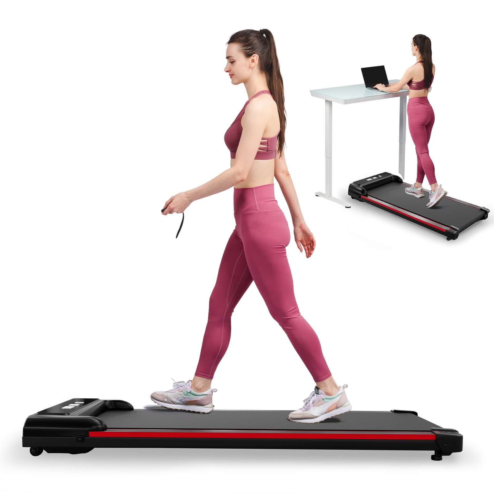 GTRACING Walking Pad Under Desk Treadmill for Home, Portable Treadmill