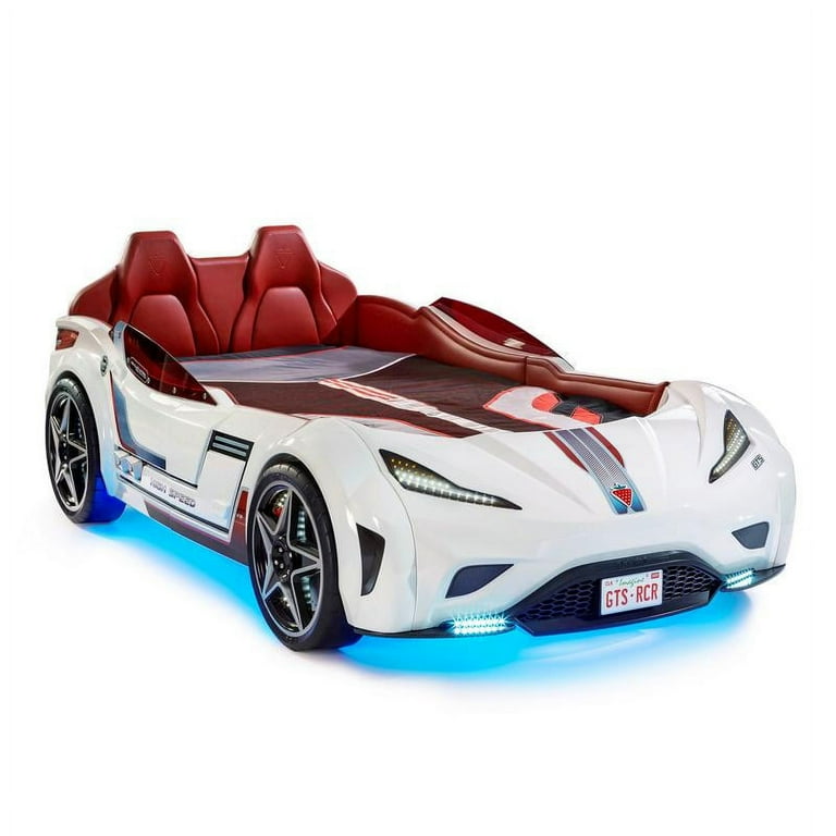Twin car bed 2025 with lights