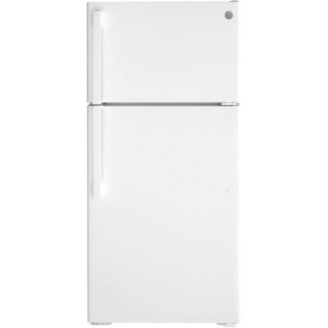 GTS16DTNRWW GE® 15.6 cu. ft. TopFreezer Refrigerator in white color
