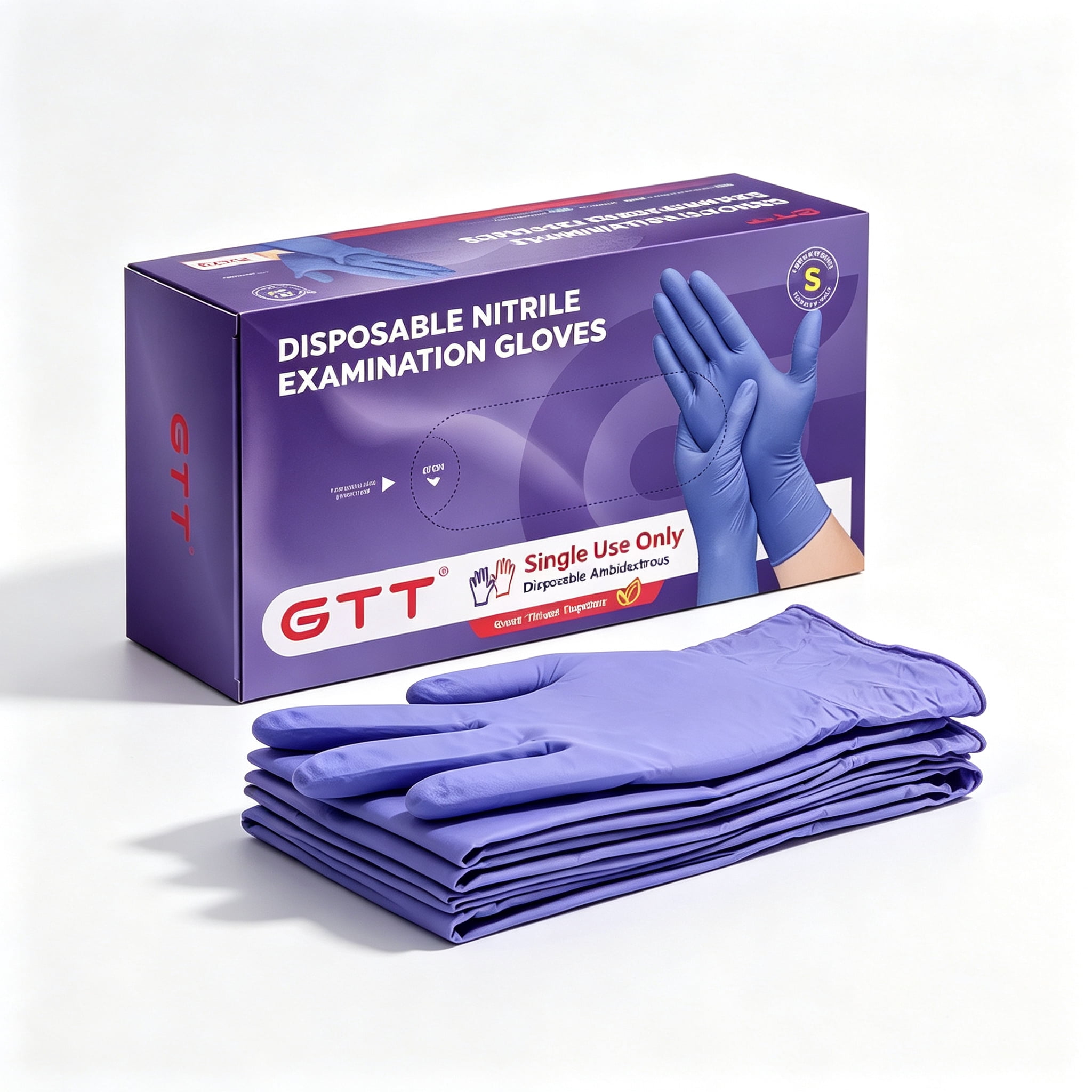 Kimberly-Clark PROFESSIONAL, Multicolor Nitrile Exam Gloves, S