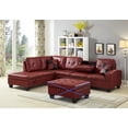 thumbnail image 1 of GTU Furniture Pu Leather Living Room Irreversible Living Room Sectional Sofa Set, 1 of 1