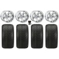 thumbnail image 1 of GTW Godfather 12" Golf Cart Wheels Chrome Elite 215x40-12 Tires Yamaha, 1 of 4