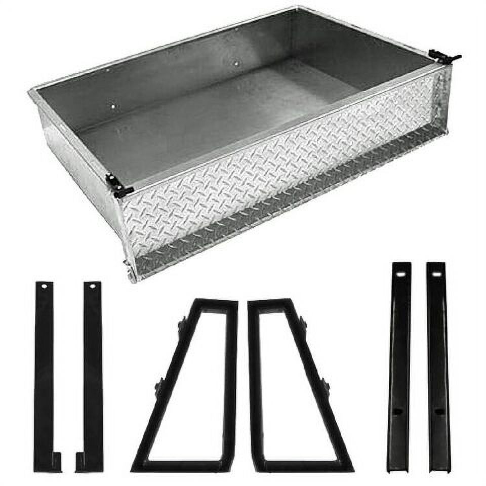 GTW Golf Cart Aluminum Cargo Box Kit Compatible with Yamaha Drive2 (17