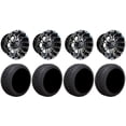 thumbnail image 1 of GTW Omega 14" Golf Cart Wheels Machined 205x30 Cruze Tires Yamaha, 1 of 4