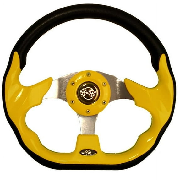 GTW Race Golf Cart Steering Wheel and Adapter - Choose from 5 Colors