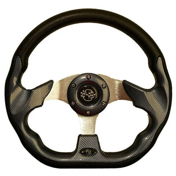GTW Race Golf Cart Steering Wheel and Adapter - Choose from 5 Colors