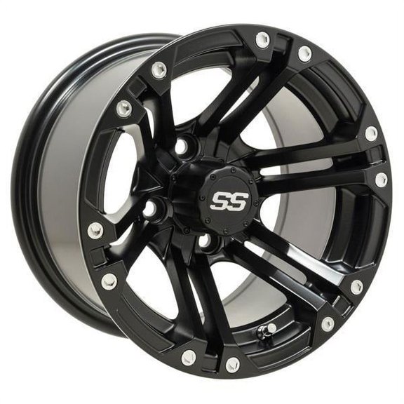 GTW Specter 10x7 Golf Cart Wheel - Matte Black (4/4) 3+4 [19-148]