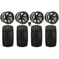thumbnail image 1 of GTW Specter 12" Golf Cart Wheels Black 23" Sierra Tires Yamaha, 1 of 4