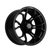 GTW Spyder 15 inch Matte Black Golf Cart Wheel | 3:4 Offset | 4x4 (101.6mm) Bolt Pattern