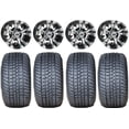 thumbnail image 1 of GTW Vampire 10" Golf Wheels Black 205x50 Pro Rider Tires E-Z-GO & Club Car, 1 of 4