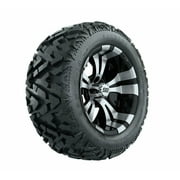 GTW Vampire 14"  Black Wheel on 23x10-14 (23") Barrage Mud Tire |Lifted Cart |Set of 4