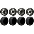 thumbnail image 1 of GTW Vortex 2 12" Golf Cart Wheels Black 205x30 Cruze Tires Yamaha, 1 of 4