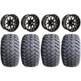 thumbnail image 1 of GTW Vortex 2 12" Golf Cart Wheels Black 23" Hammer Tires E-Z-GO & Club Car, 1 of 4