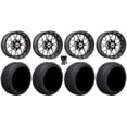 thumbnail image 1 of GTW Vortex 2 12" Golf Cart Wheels Gray 215x50 Cruze Tires Yamaha, 1 of 4