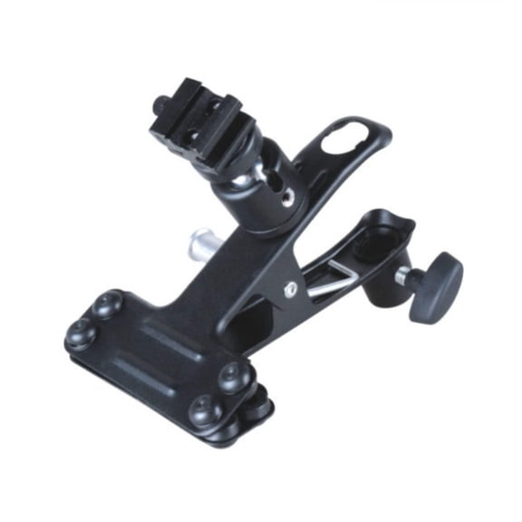 GTX Grip Clamp with cold shoe socket & 5/8 Stud, Black (GP-1049)