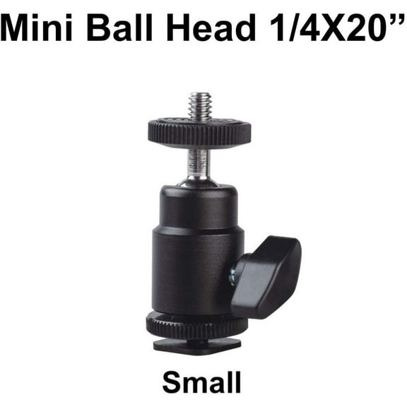 GTX Grip Light Stand Mini Ball Head 1/4"-20"Male Thread -Small- (GP-MBHSML)