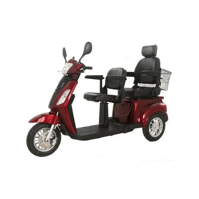 GTXL60 Two Passenger Tandem Electric Mobility Scooter Double Seat