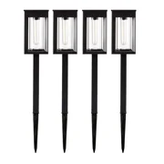 GTX Vintage-Style LED Solar Pathway Lights 4PK