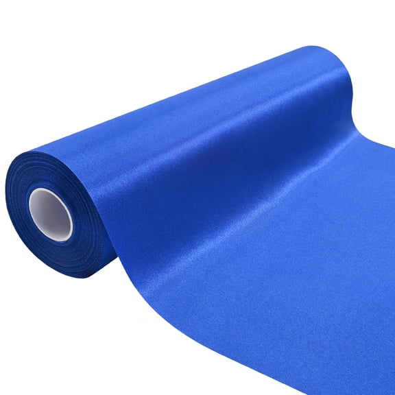 GTYBOVA Royal Blue Satin Ribbon, 12 Inch x 25 Yards Large Ribbon for Ribbon Cutting, Grand Opening, Christmas Wreath & Cake Decoration