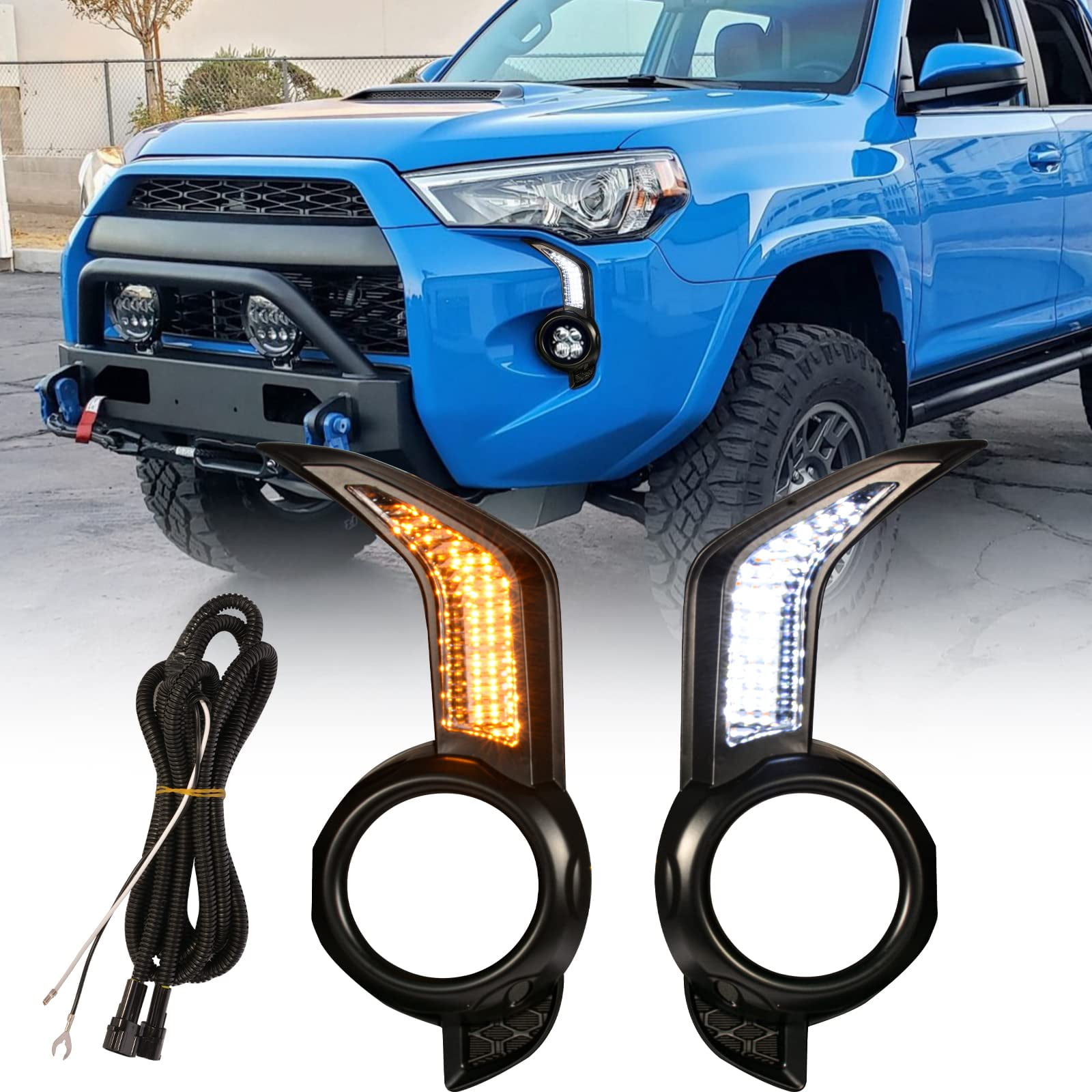 GTYUNKE Fits 4Runner 20142021 STF9 LED DRL Daytime Running Light Front