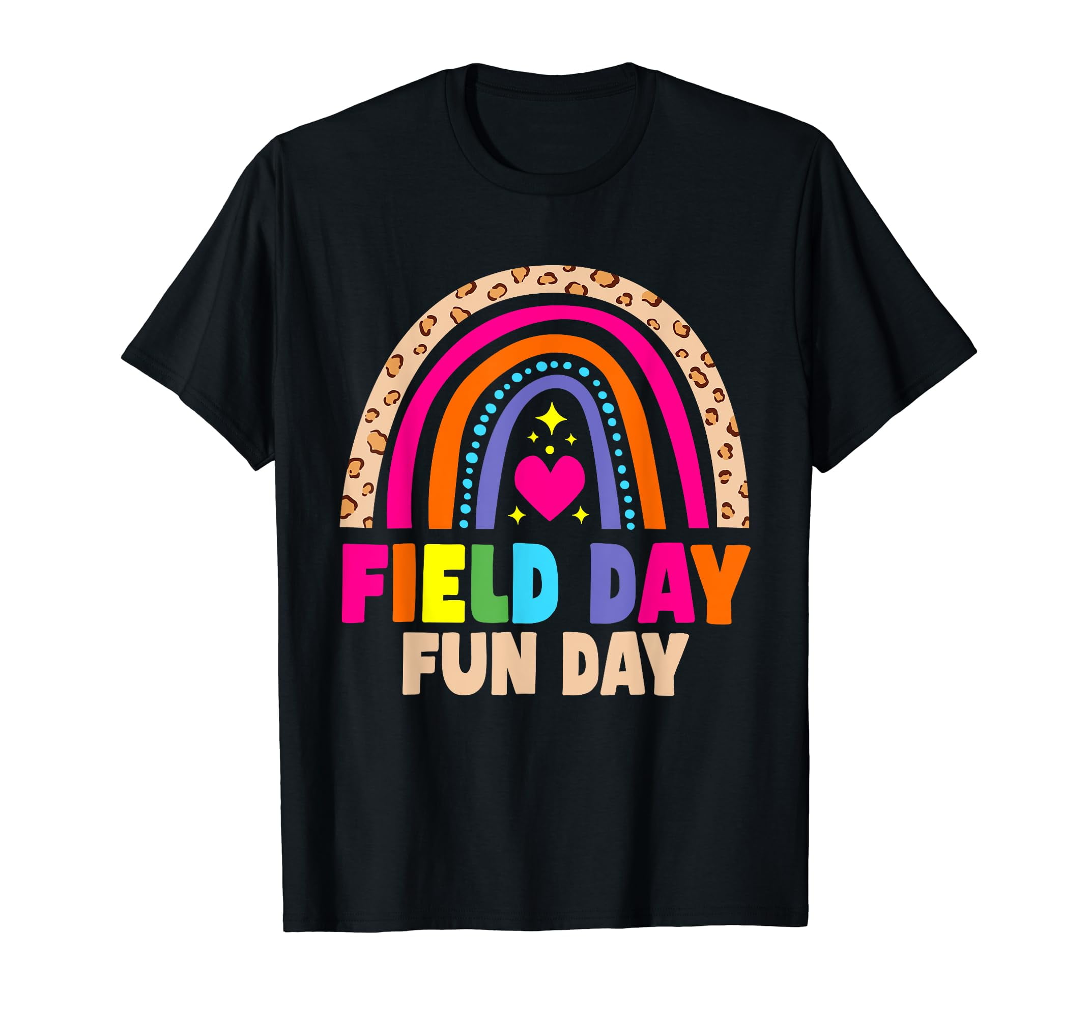 GTYYNNMTTG AAGZHY Cute Field Day Rainbow tees,Fashion casual TshirtXL