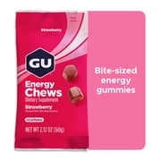 GU Energy Chews, Strawberry - 1 Bag 2 Servings Total